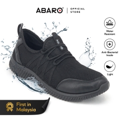Black School Shoes Water Resistant Mesh + EVA W3885 W2821 Secondary Unisex ABARO